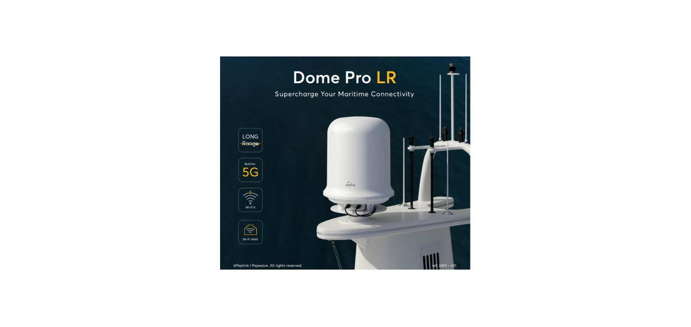 Dome Pro LR - optimierte maritime Konnektivität